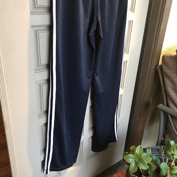 Danskin NowActivewea Pants SzS Straight Legs Drk Blue Side Stripes Pullon - Picture 6 of 8